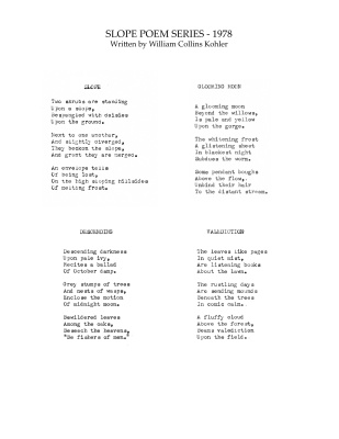 191500-Slope Poem Series-1978
